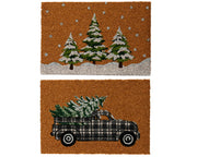 ZERBINO NATALIZIO CON ALBERO DI NATALE 40X60CM MODELLO ASSORTITO
