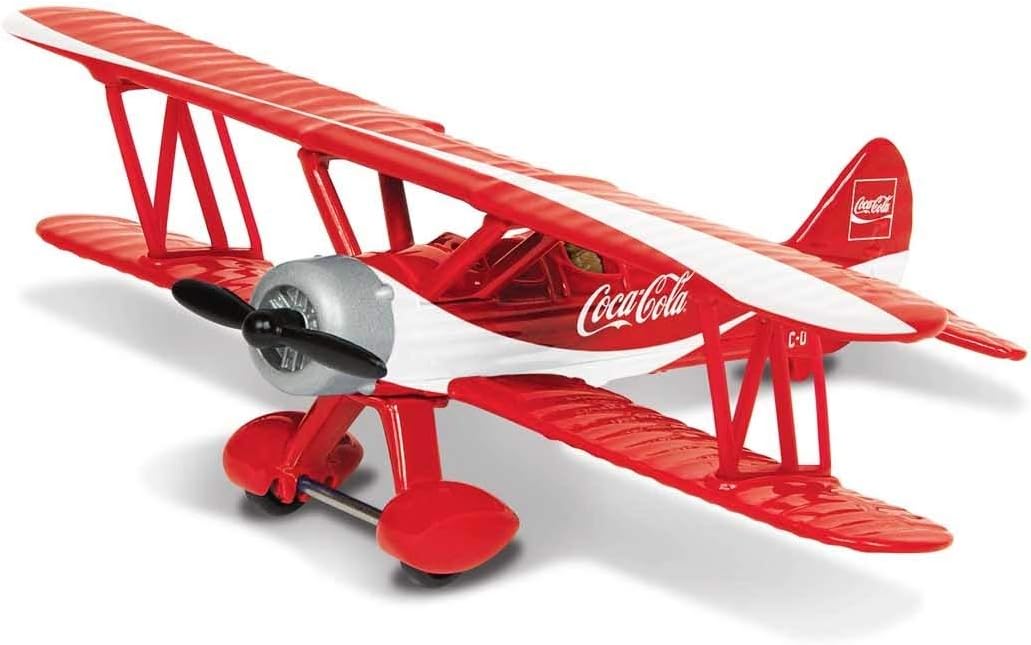 MODELLINO AEREO, COCA-COLA STEARMAN, 10CM