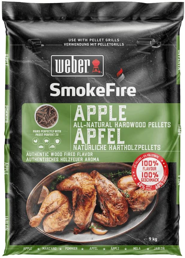 PELLET APPLE 9KG PER BBQ WEBER