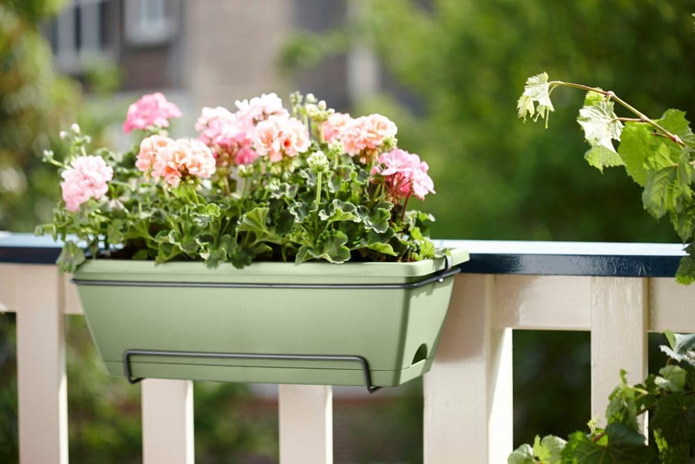 FIORIERA BALCONETTA BARCELONA ALLIN1 50CM PISTACHE GREEN