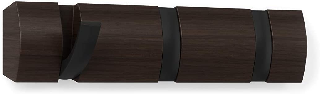APPENDIABITI/OGGETTI CON 3 GANCI PIEGHEVOLI FLIP HOOK DARK