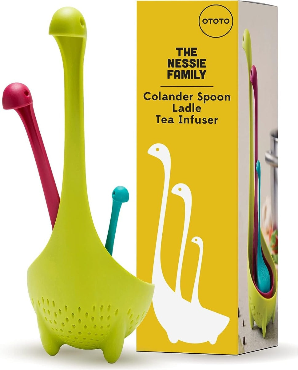 SET 2 MESTOLI DA CUCINA + INFUSORE - NESSIE FAMILY