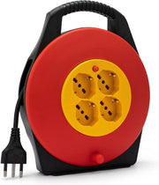 AVVOLGICAVO DOMESTICO 4 PRESE CAVO H05VV-F3G1.0MM2 10M CE