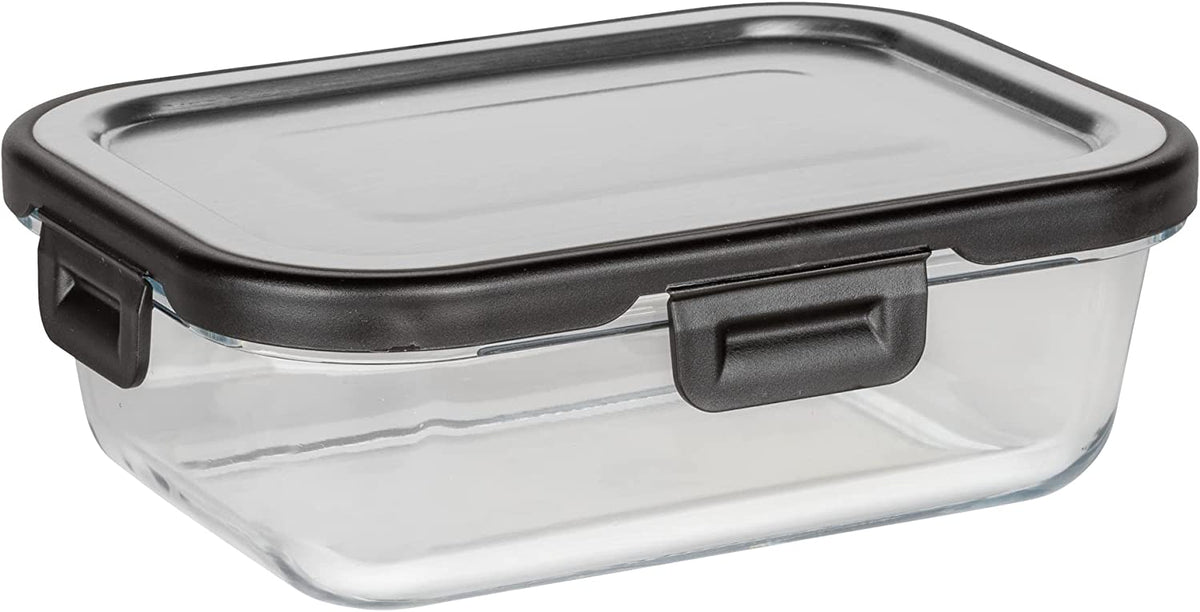 CONTENITORE PER ALIMENTI IN VETRO 0,6 L COPERCHIO IN ACCIAIO INOX