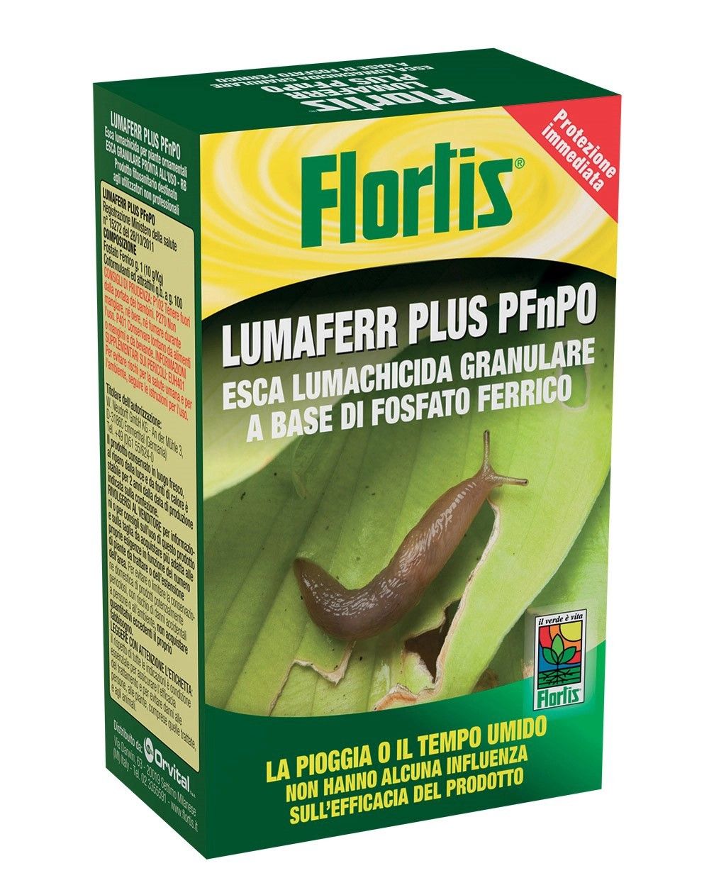 Lumachicida granulare al fosfato ferrico Lumaferr Plus, 200 g