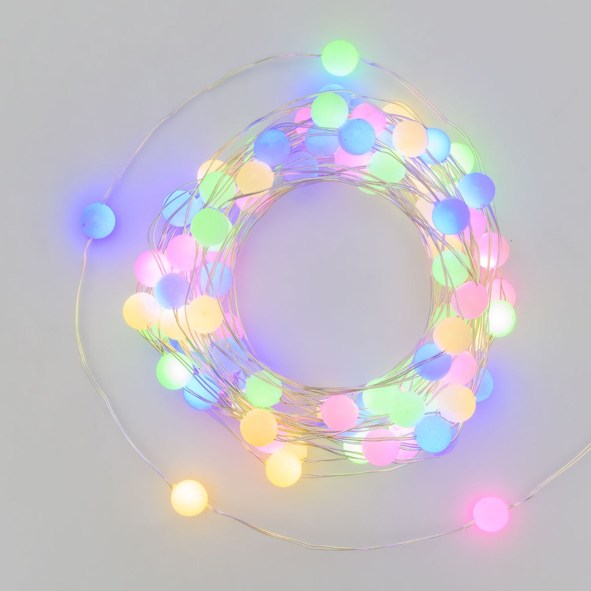 LUCI DI NATALE MINISFERE 100 LED MULTICOLOR 1000CM