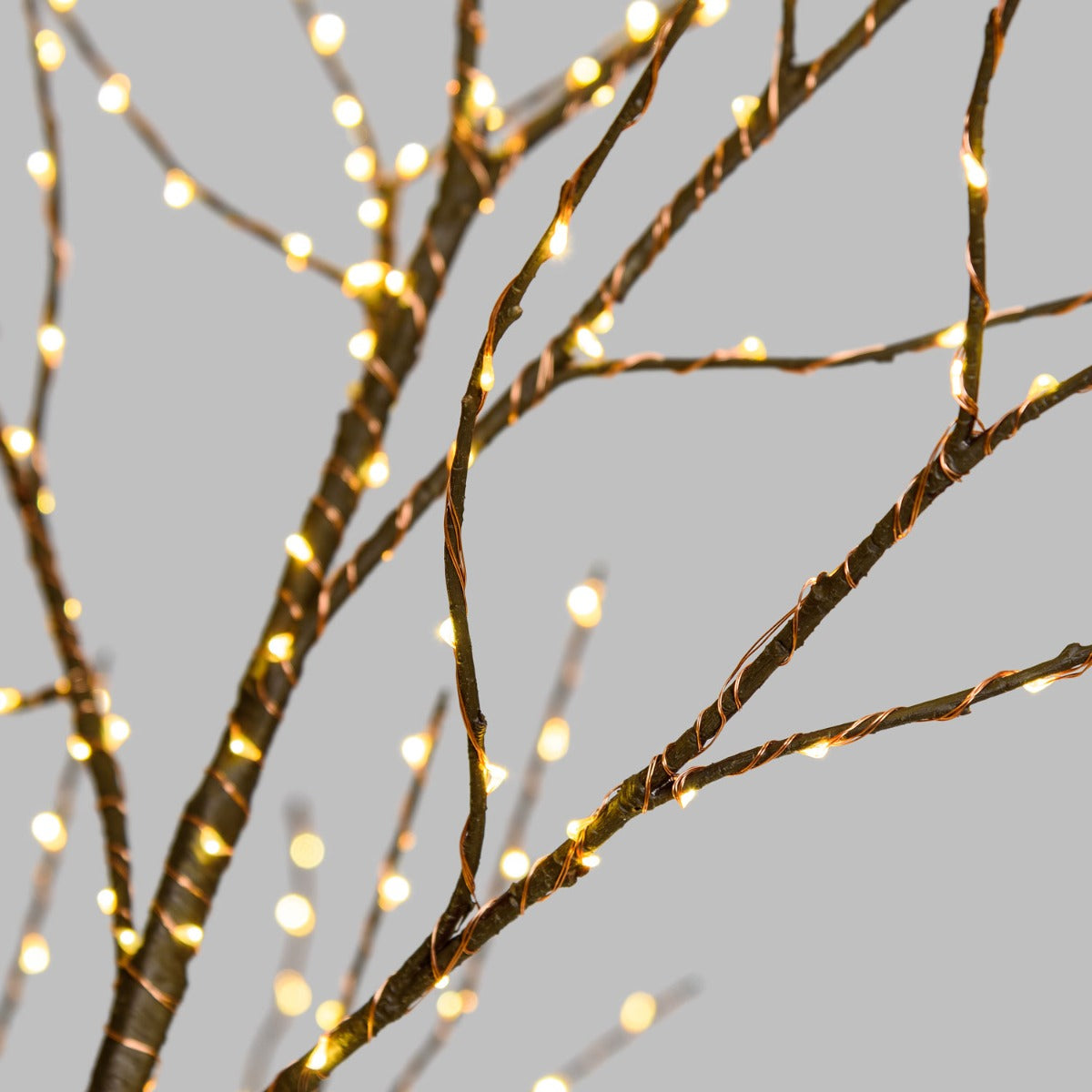 ALBERO LUMINOSO CON 900 LED BIANCO CALDO H210CM