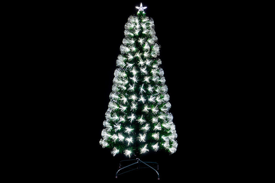 ALBERO DI NATALE LUMINOSO 135 LED BIANCO FREDDO H120CM