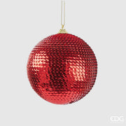 PALLINA DI NATALE SQUAME, Ø10CM, ROSSO