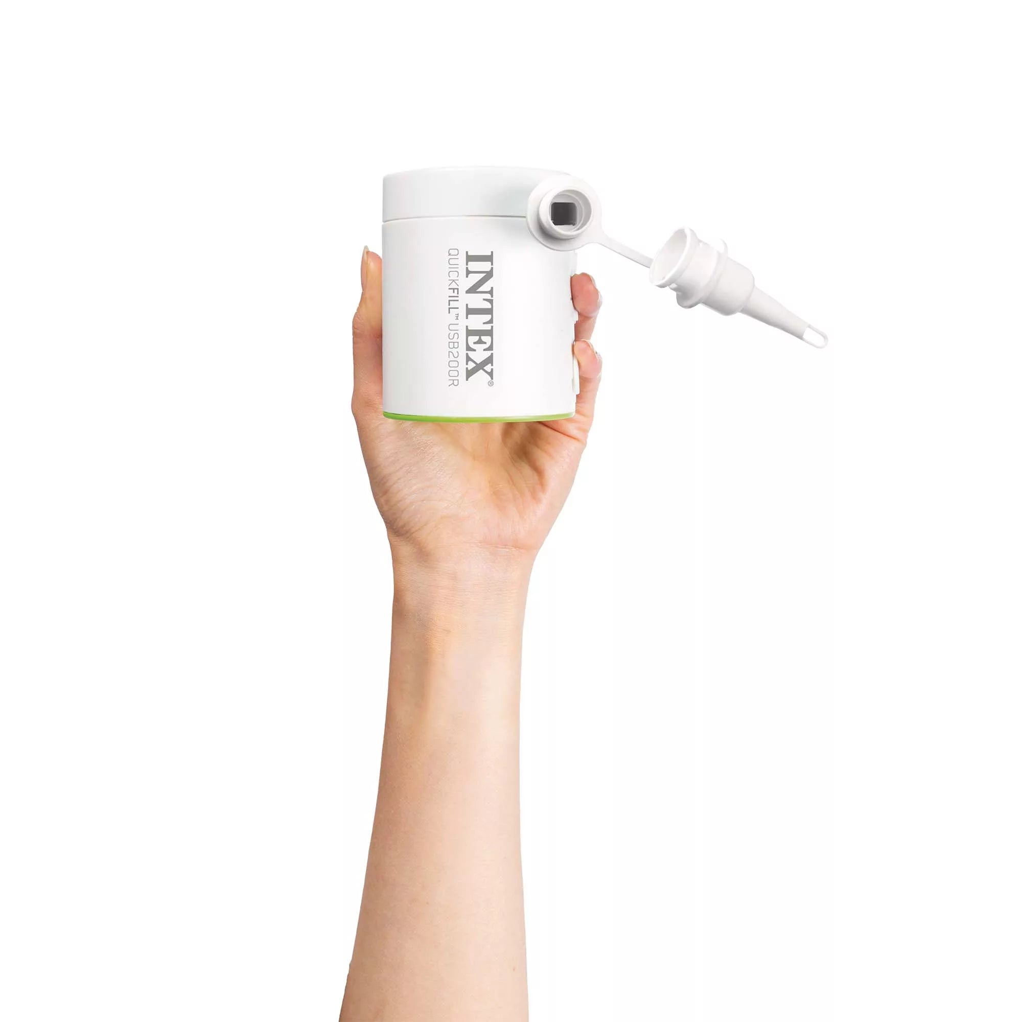 Intex Pompa Elettrica Ricaricabile QuickFill USB200R - Bianco