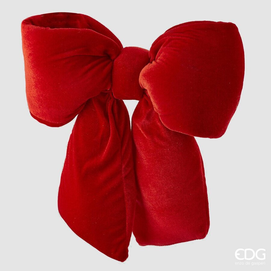 FIOCCO APPENDIBILE IN VELLUTO ROSSO 40X48CM