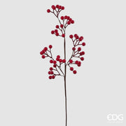 RAMO DI ILEX CON BACCHE ROSSE H58CM