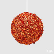 PALLINA DI  NATALE 10CM RUGGINE