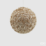 PALLINA DI NATALE 15CM CHAMPAGNE