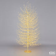 ALBERO FAGGIO CON BASE H210CM 2700LED ORO LUCE BIANCA CALDA