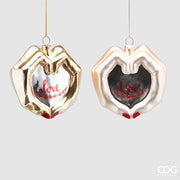 CUORE CON LE MANI APPENDIBILE ASSORTITO ORO 11CM