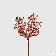RAMO DI CORALLO GLITTERATO 47CM ROSSO