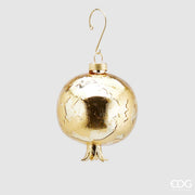 PALLINA DI VETRO MELOGRANO 8CM ORO