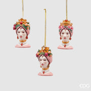DECORAZIONE TESTA SICILY APPENDIBILE 10CM MODELLO ASSORTITO