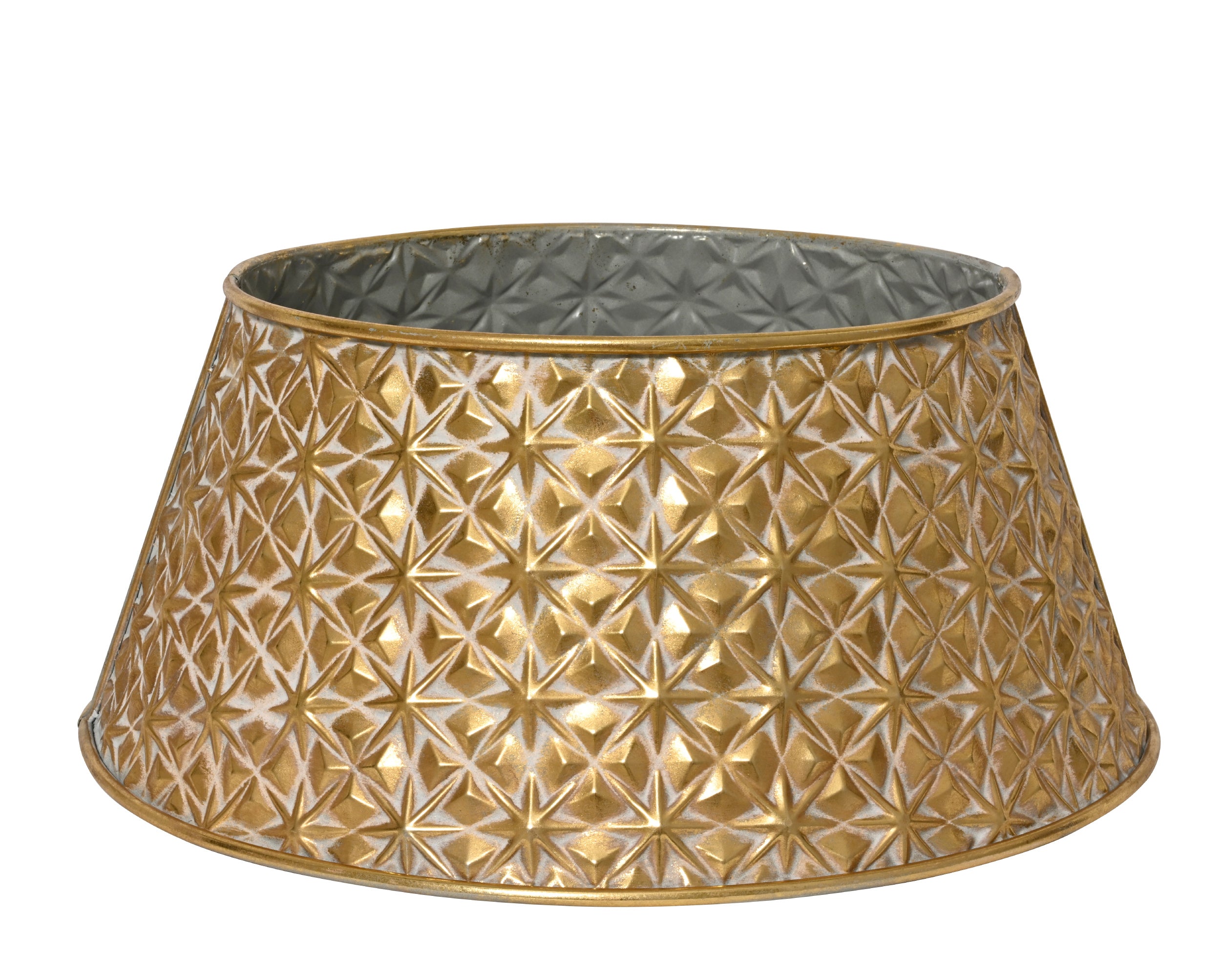 Copribase albero in ferro D 70 cm oro anticato Peraga Christmas