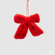 FIOCCO APPENDIBILE IN PELUCHE ROSSO 16X22CM