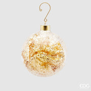 PALLINA IN VETRO ORO FOIL D10CM