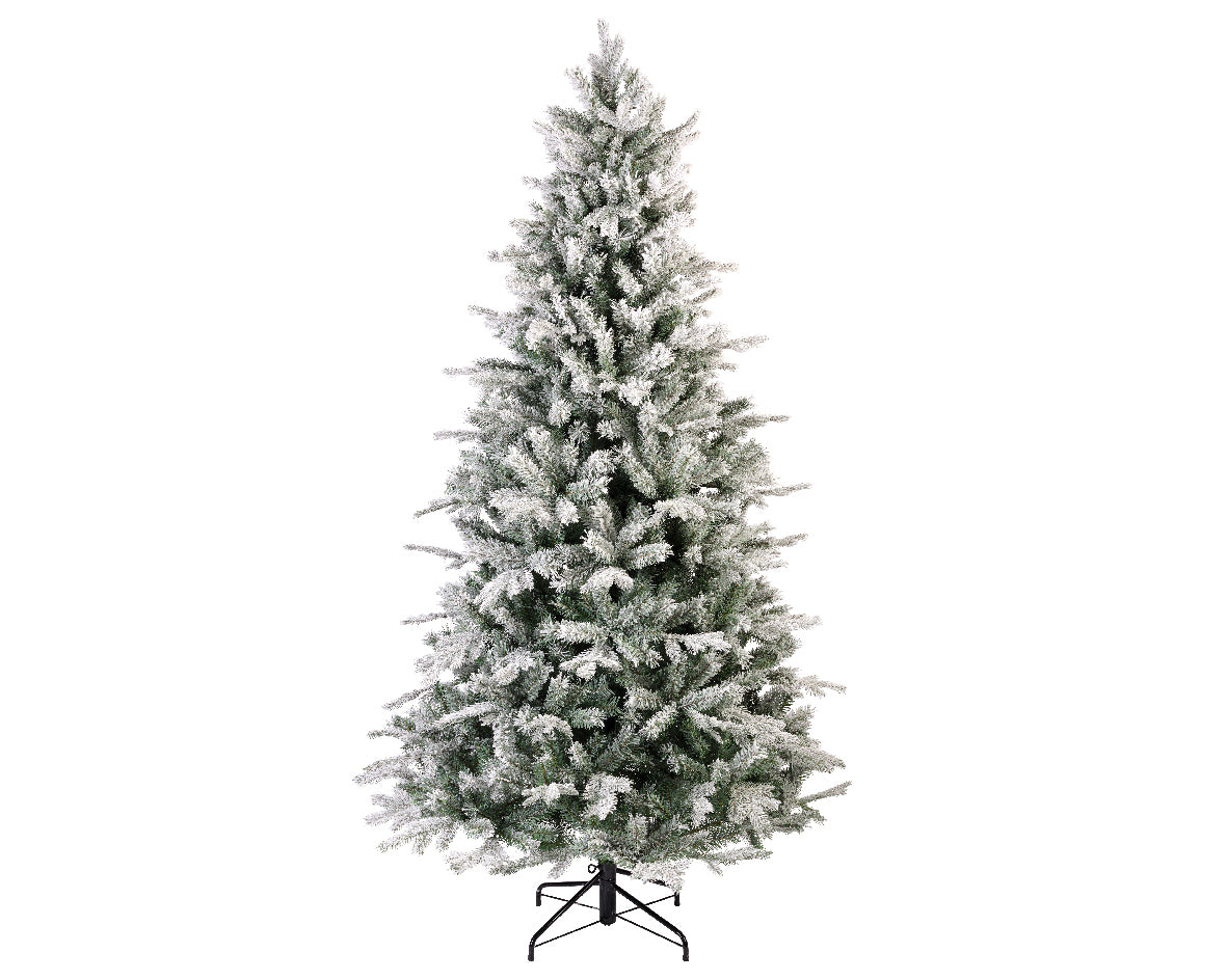 ALBERO DI NATALE VERMONT VERDE EFFETTO GHIACCIATO 210CM