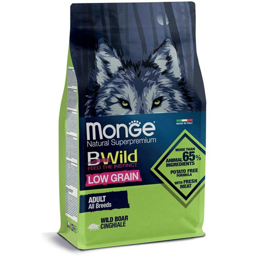 CROCCHETTE PER CANI ADULTI BWILD LOW GRAIN 2,5KG CINGHIALE