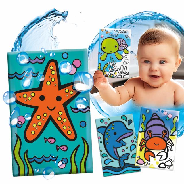 Flashcards Baby Bath Magic Colours 8 pezzi HEADU