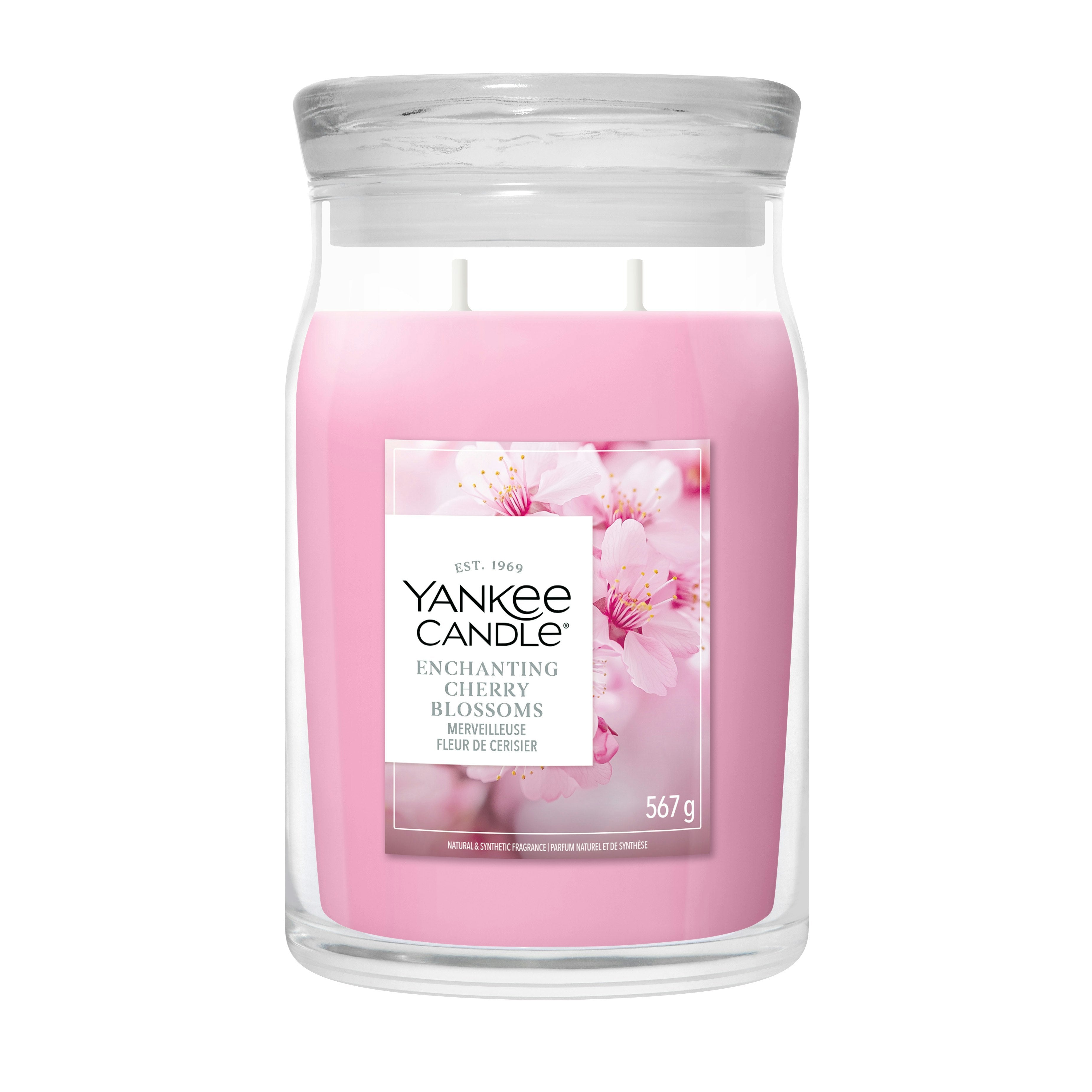 Candela Enchanting Cherry Blossom Grande Signature 567g Rosa Yankee Candle