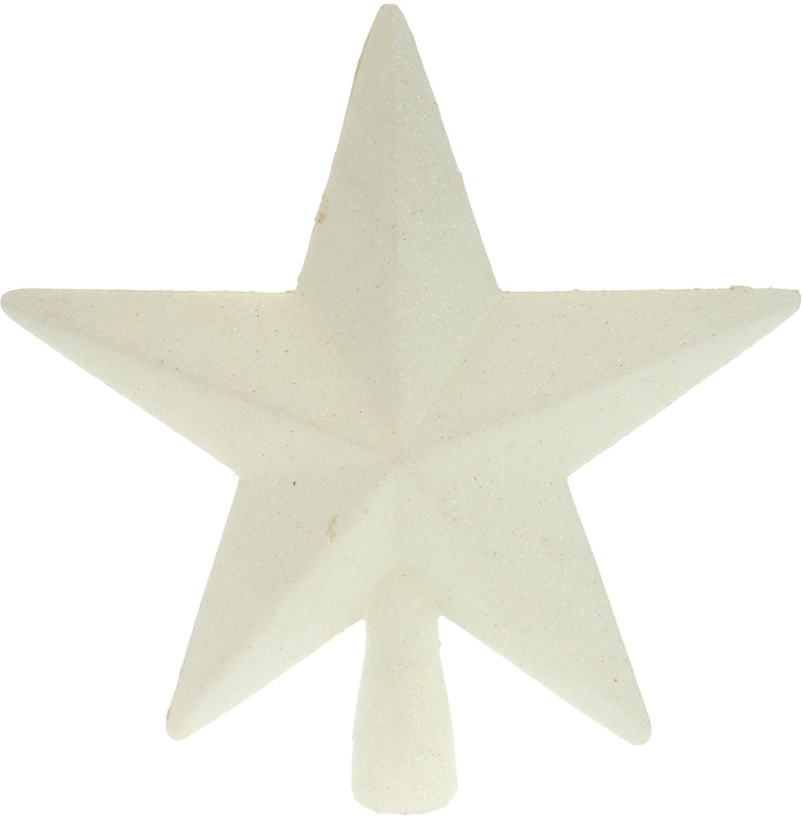 Puntale Stella Natalizia 19cm Bianco