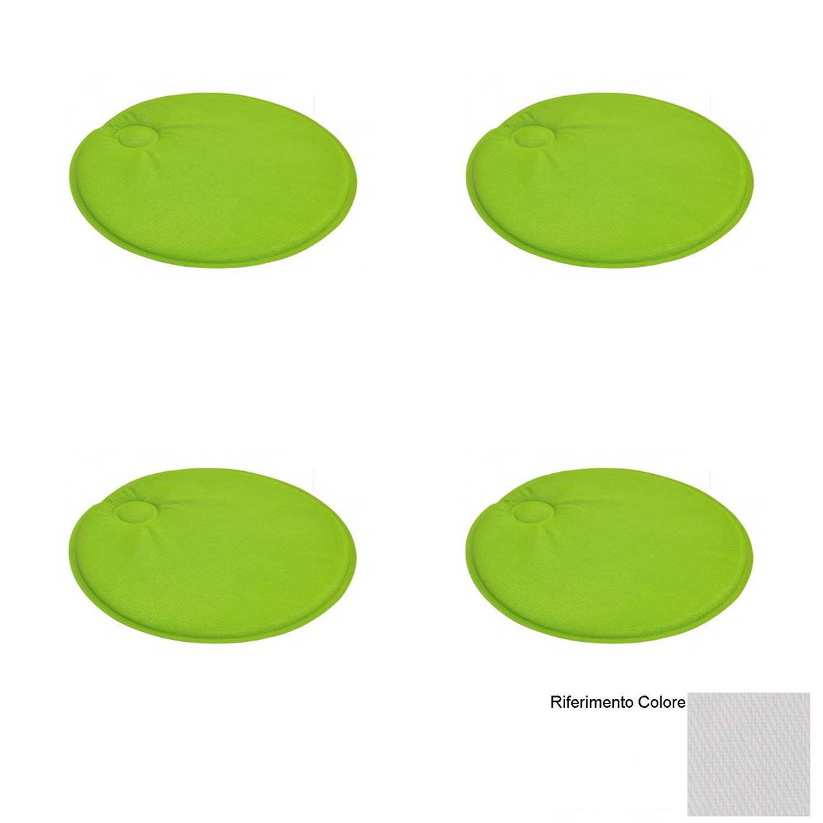 OFFERTA 4 CUSCINI MAGNETICI TONDO PER SEDIE COLORE A SCELTA