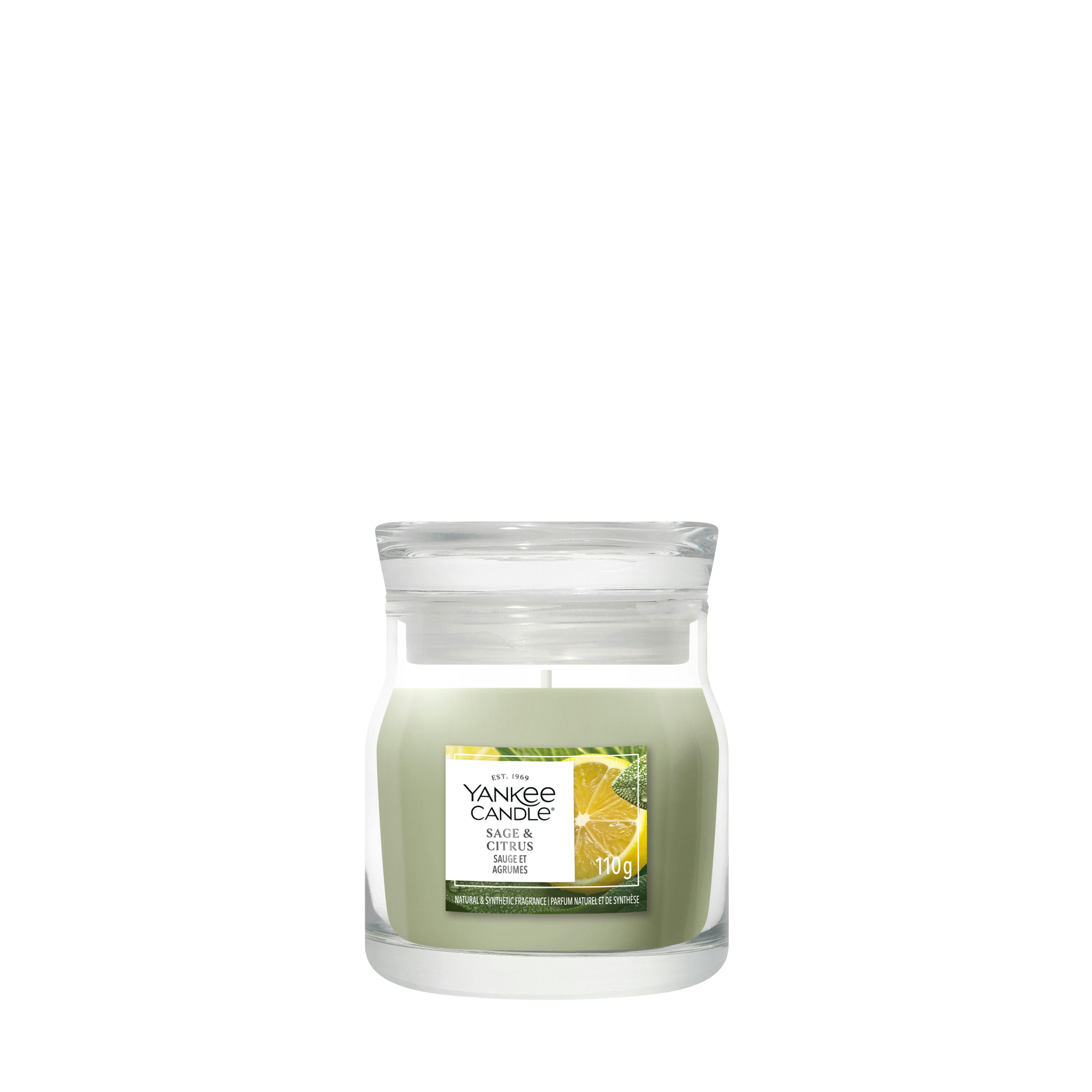 Candela Giara Piccola Sage & Citrus 110g Verde Yankee Candle