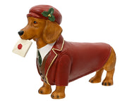 Cane con lettera in magnesio 46,5 x 13 x 33 cm rosso Peraga Christmas