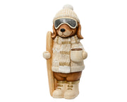 Cane con sci in magnesio 21 x 23 x 44,5 cm crema Peraga Christmas