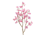 DECORAZIONE, RAMO CON FIORI, 80X30X6 CM, ROSA CHIARO
