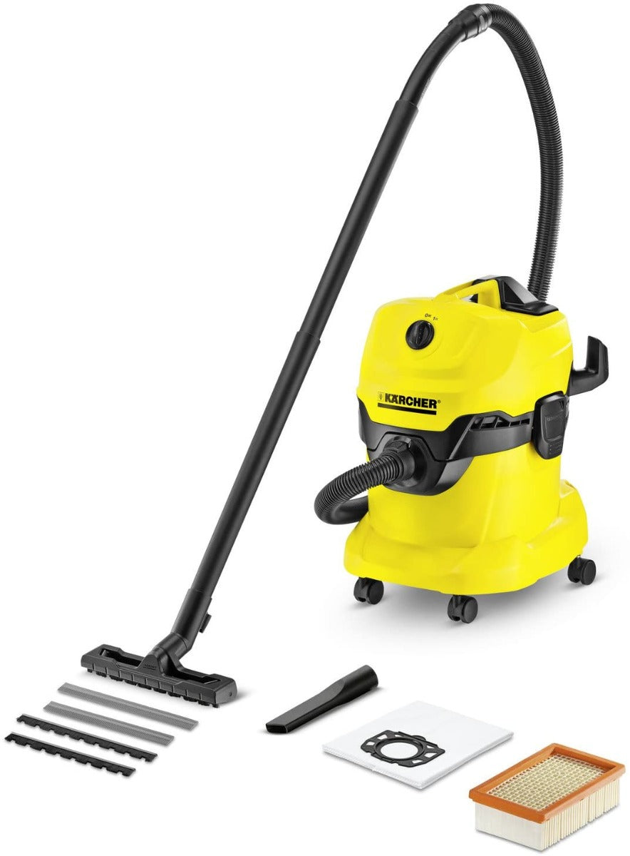 KARCHER WD 4 - ASPIRATORE SOLIDI E LIQUIDI 220 AIR WATT, SERBATOIO 20 LT