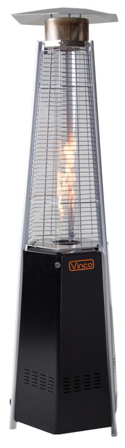 STUFA PIRAMIDE A GAS FINITURA INOX PAGODA 12.5KW