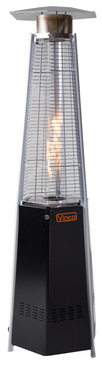 STUFA PIRAMIDE A GAS FINITURA INOX PAGODA 12.5KW