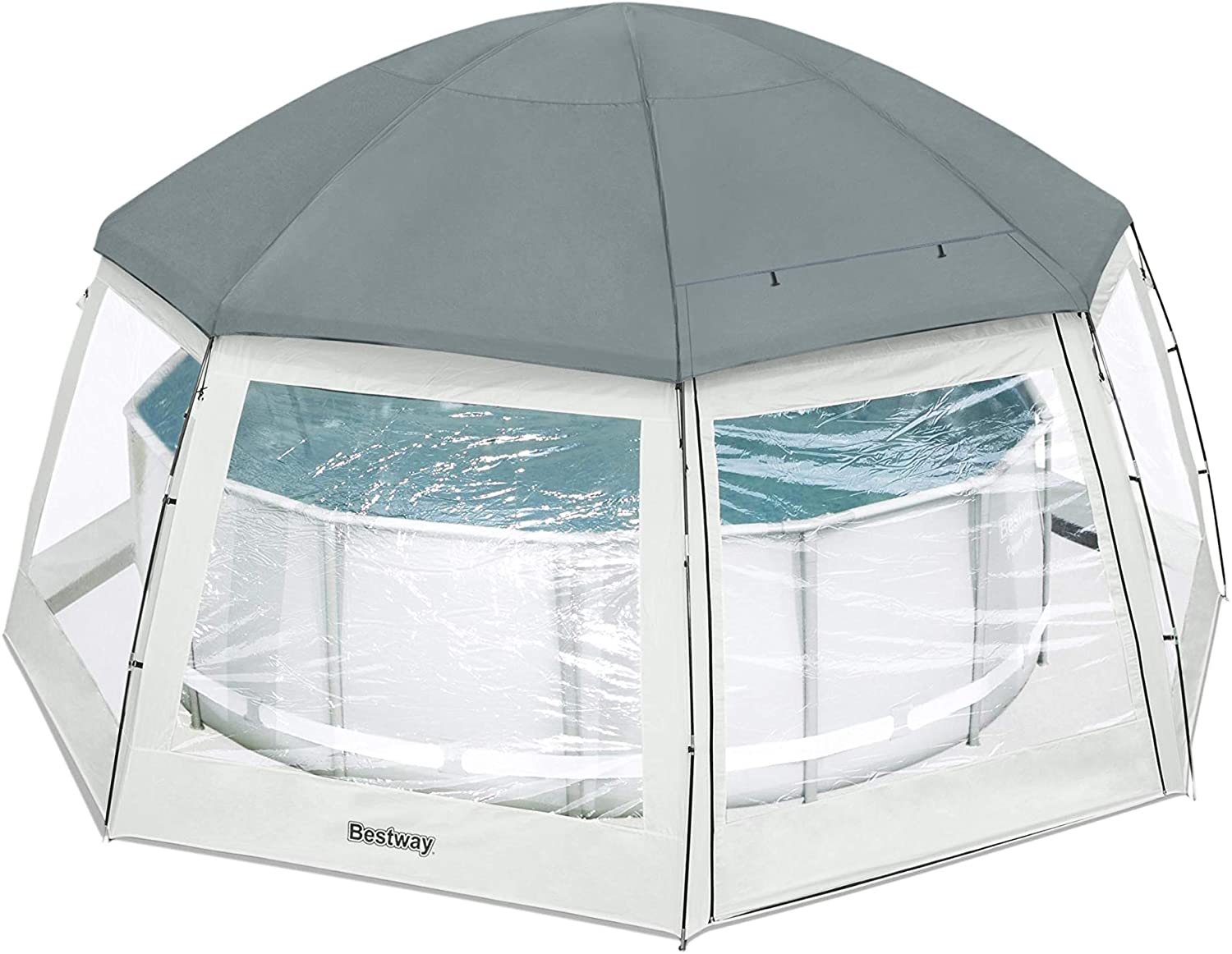 GAZEBO ROTONDO COPRI PISCINA E SPA FINO A 488 CM BESTWAY 58612