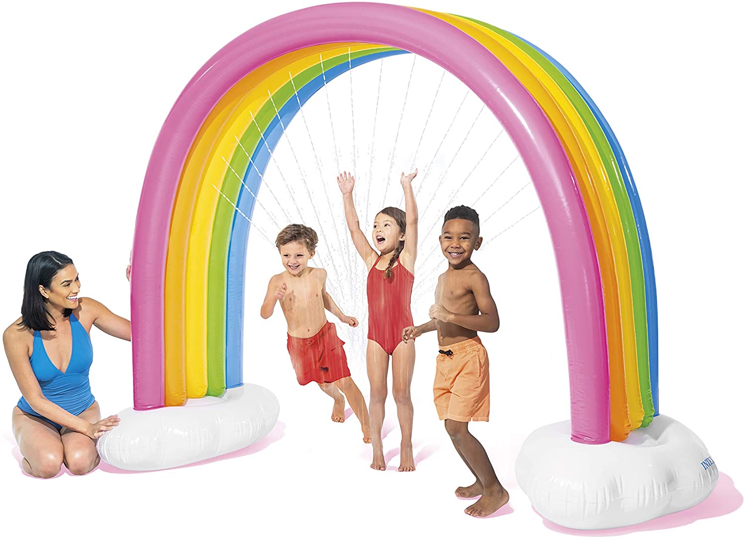 ARCOBALENO GONFIABILE CON SPRUZZI D'ACQUA 300X109X180CM