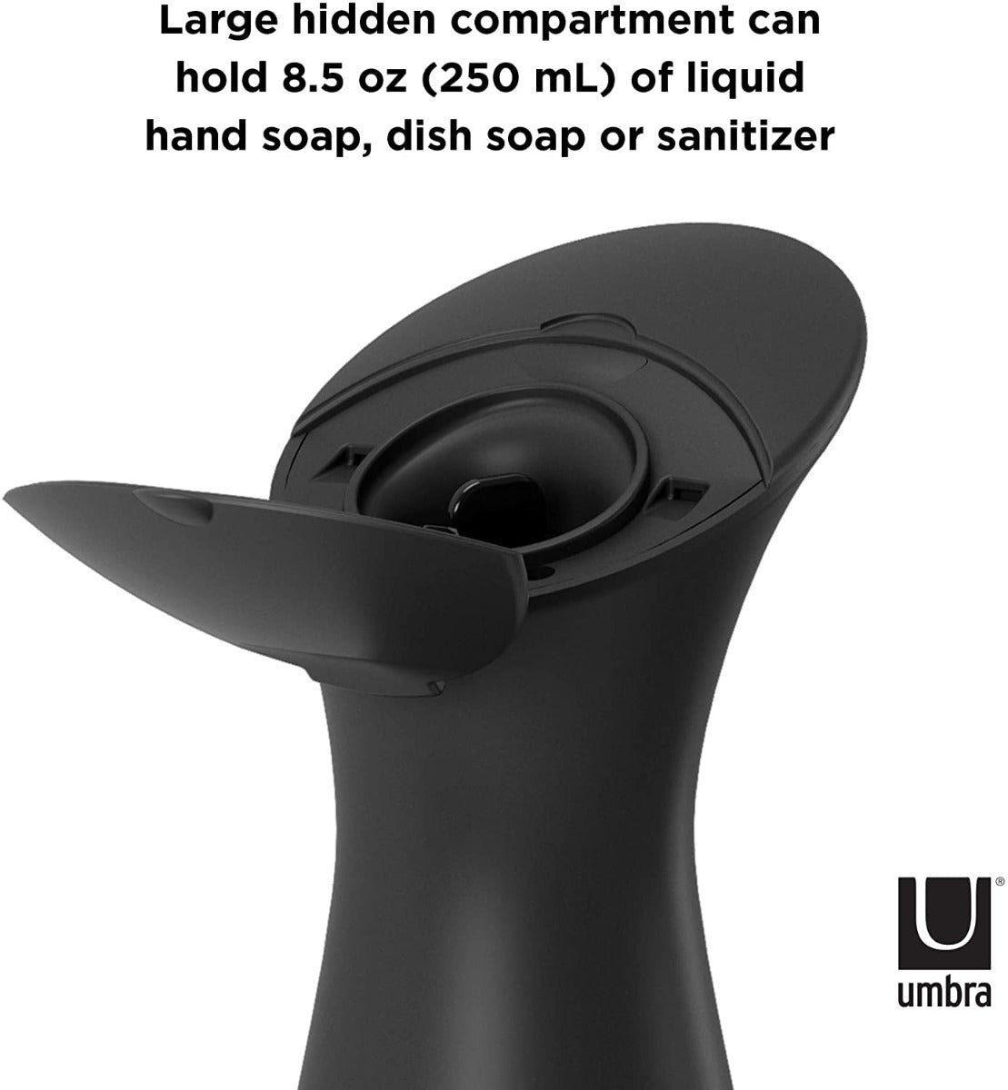 DISPENSER SAPONE E DISINFETTANTE MANI NERO OTTO CADDY
