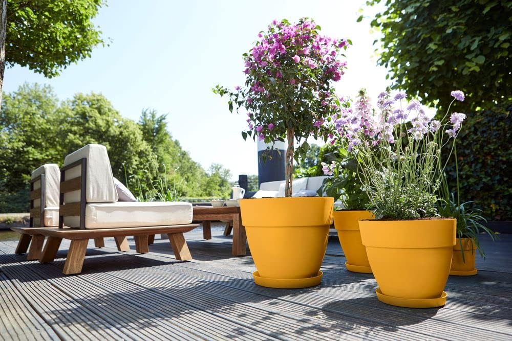 VASO VIBIA CAMPANA ROUND 30CM HONEY YELLOW