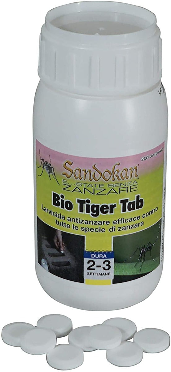 BIO TIGER TAB LARVICIDA IN PASTIGLIE EFFERVESCENTI 200 COMPRESSE