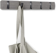 APPENDIABITI/OGGETTI CON 5 GANCI PIEGHEVOLI FLIP HOOK GRIGIO