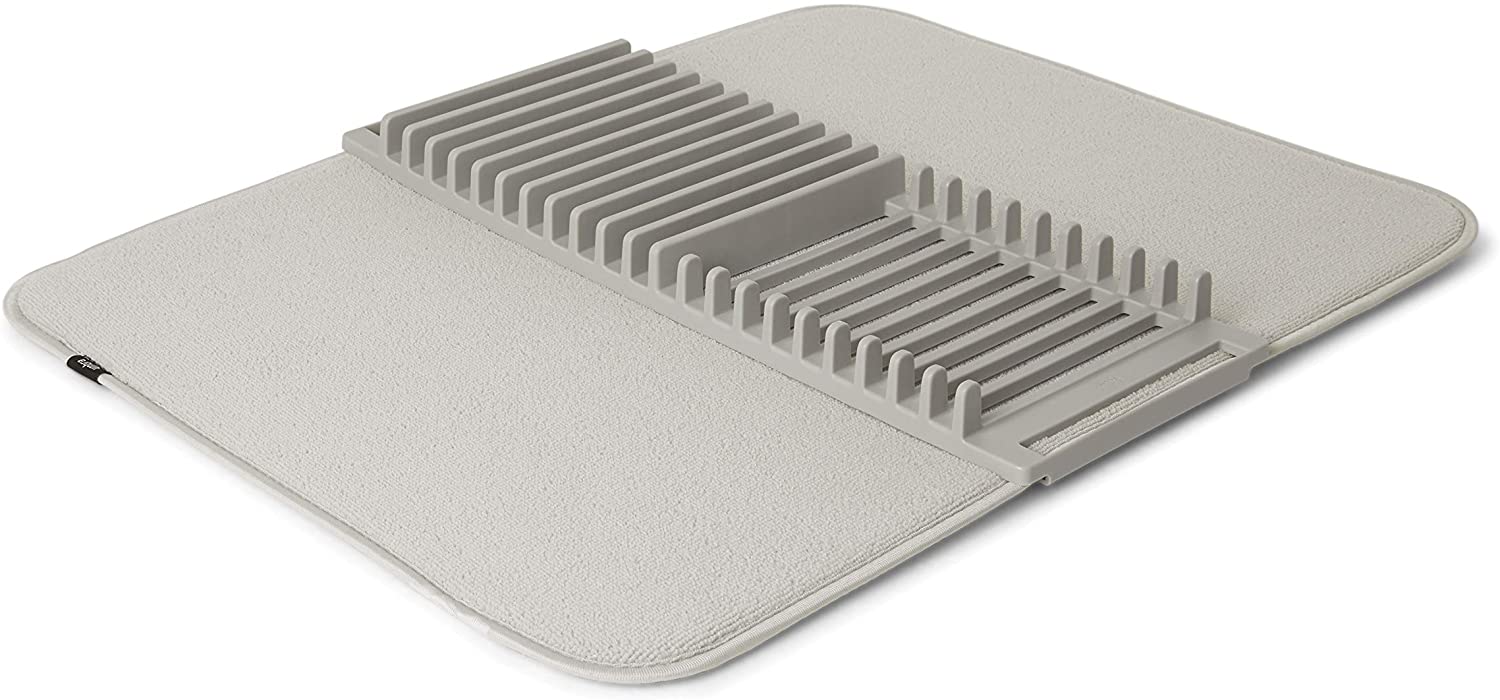 TAPPETO PIEGHEVOLE ASSORBENTE CON SCOLAPIATTI DRY GREY