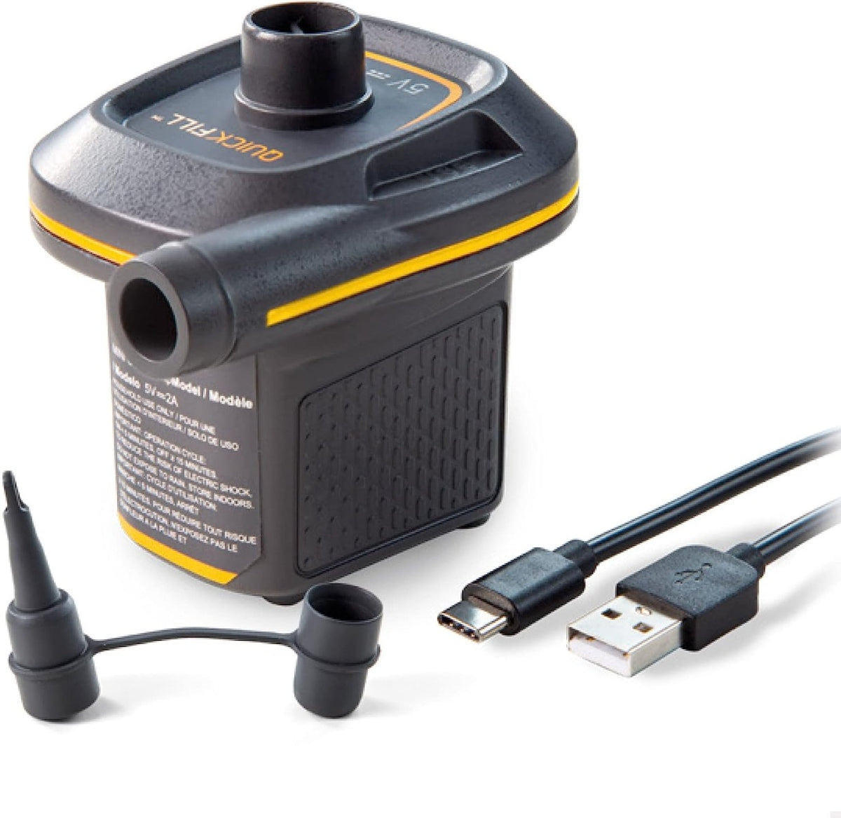 POMPA A BATTERIA GONFIAGGIO SGONFIAGGIO USB QUICKFILL MINI
