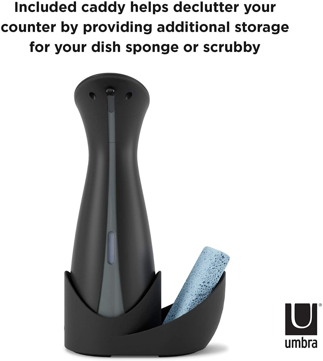 DISPENSER SAPONE E DISINFETTANTE MANI NERO OTTO CADDY