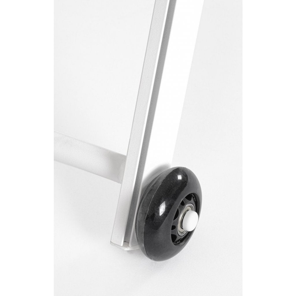 LETTINO PRENDISOLE RECLINABILE CON RUOTE TAYLOR BIANCO