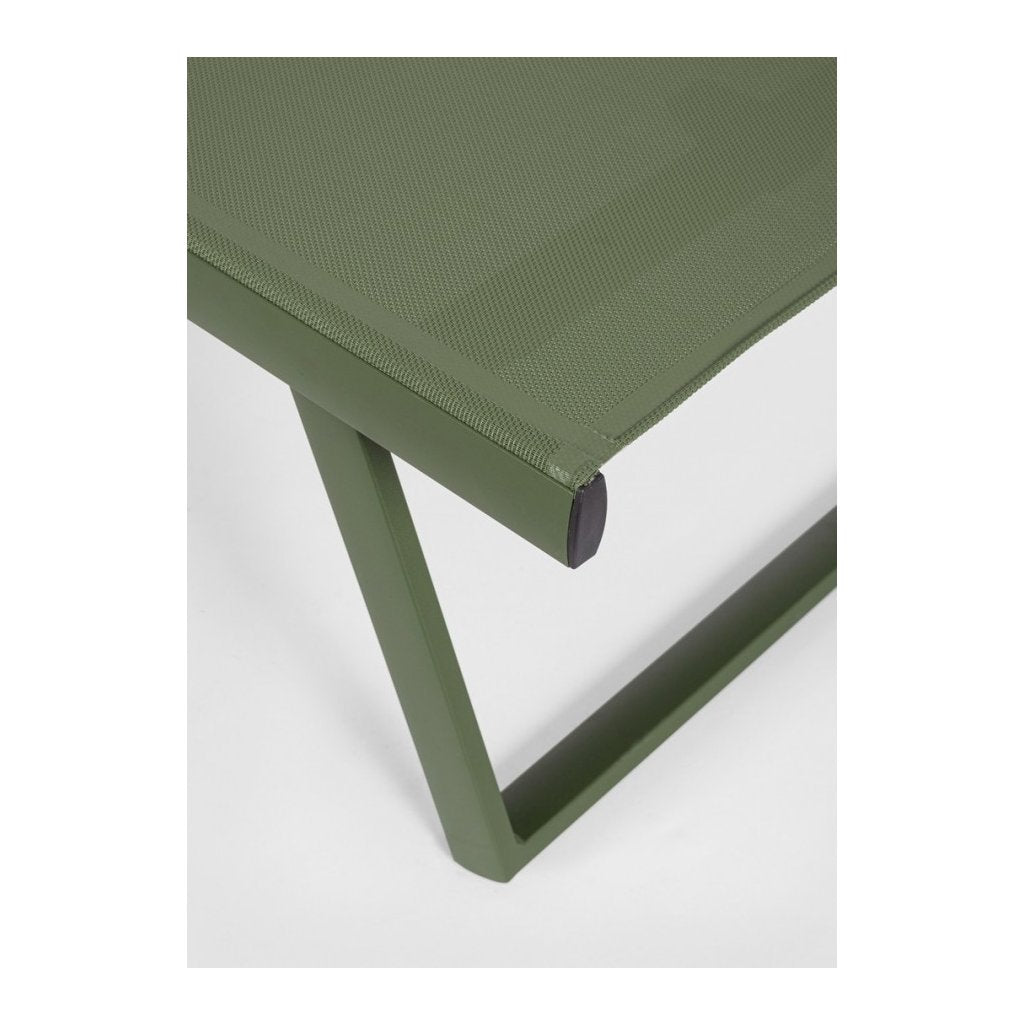 LETTINO PRENDISOLE RECLINABILE CON RUOTE TAYLOR VERDE
